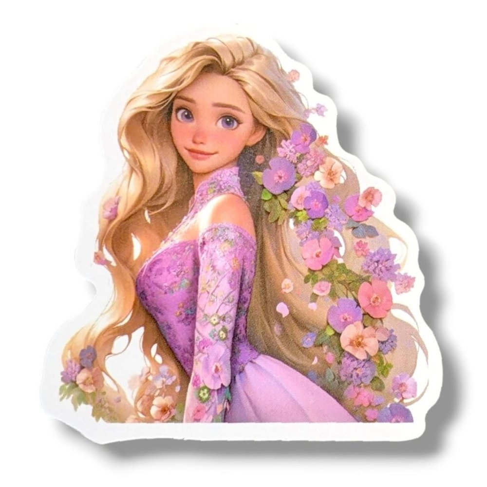 Tangled Fantasy Princess Vinyl Sticker (ZZ47): Rapunzel, 2 in